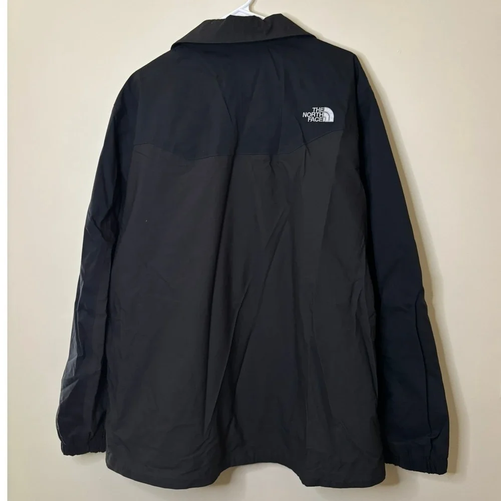 The North Face HyVent Black Waterproof Hooded Rain Jacket Mens XL Skier Shell